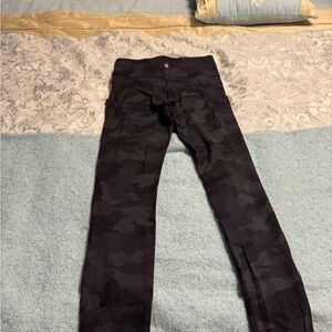 lululemon athletica Black Camo Leggings